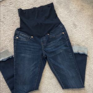 Women's Dark Blue Maternity Jeans